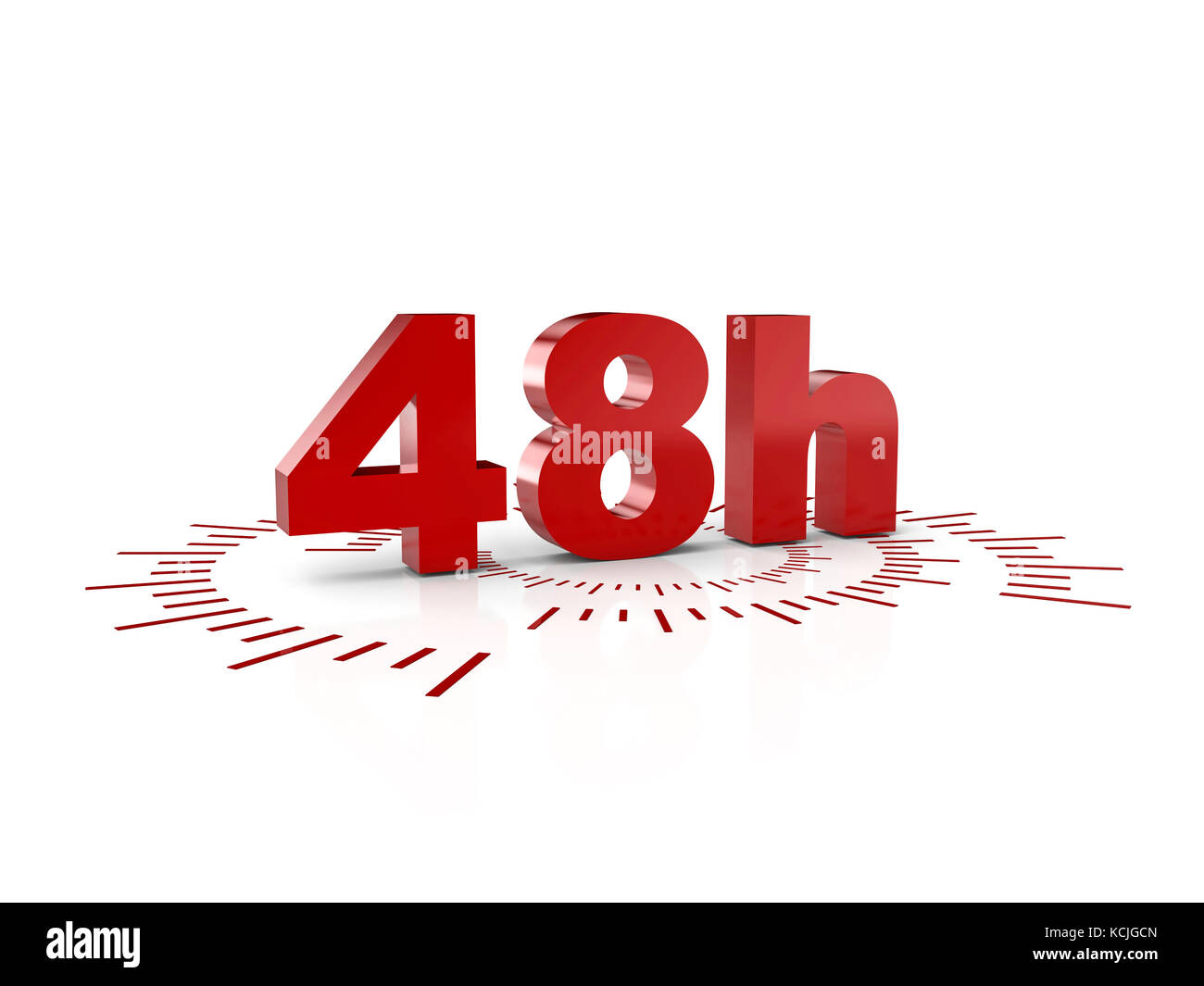 48 Il nostro servizio 3d rendering immagine Foto Stock