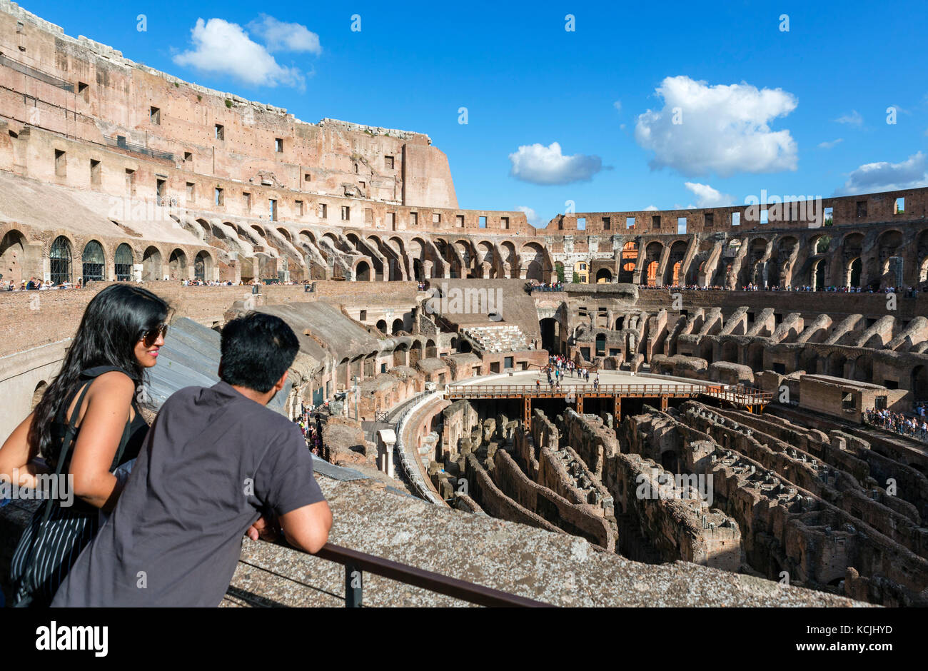 Colosseo Roma. Interno del Colosseo di Roma (Colosseo), Roma, Italia Foto Stock
