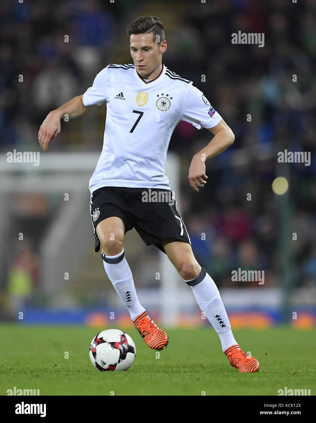 Julian Draxler (Germania). GES/ Fussball/ WM Qualifikation: Nordirland - Germania, 05.10.2017 calcio/calcio: Qualificazione WC: Irlanda del Nord vs Germania, Belfast, 5 ottobre 2017 |utilizzo in tutto il mondo Foto Stock