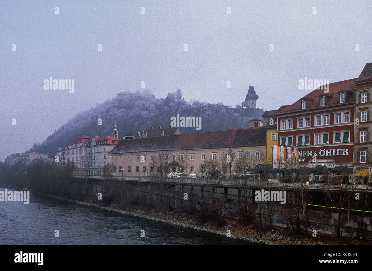 Inverno a Graz, Stiria, Austria Foto Stock