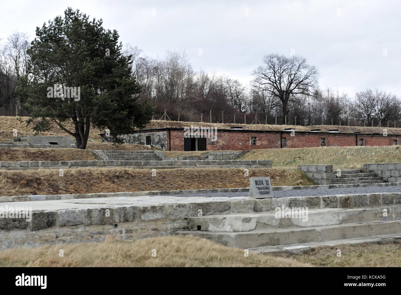 Il tedesco del campo di concentramento, Gross-Rosen, Dolnoslaskie, Polonia, campo di concentramento, Gross-Rosen vicino a Strzegom, Rogoznica, nazi Foto Stock