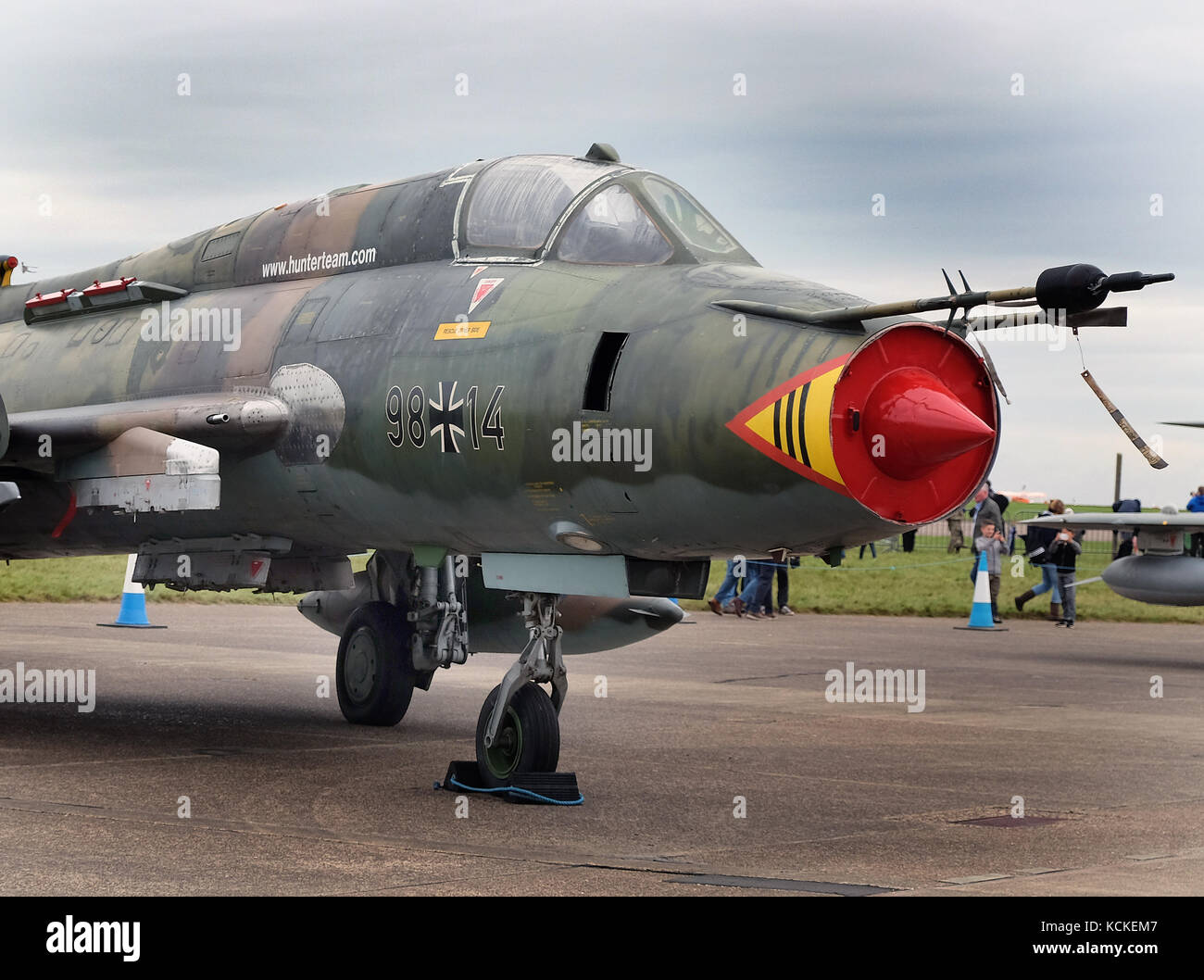 Sukhoi ala Swing Su-22 montatore. Foto Stock