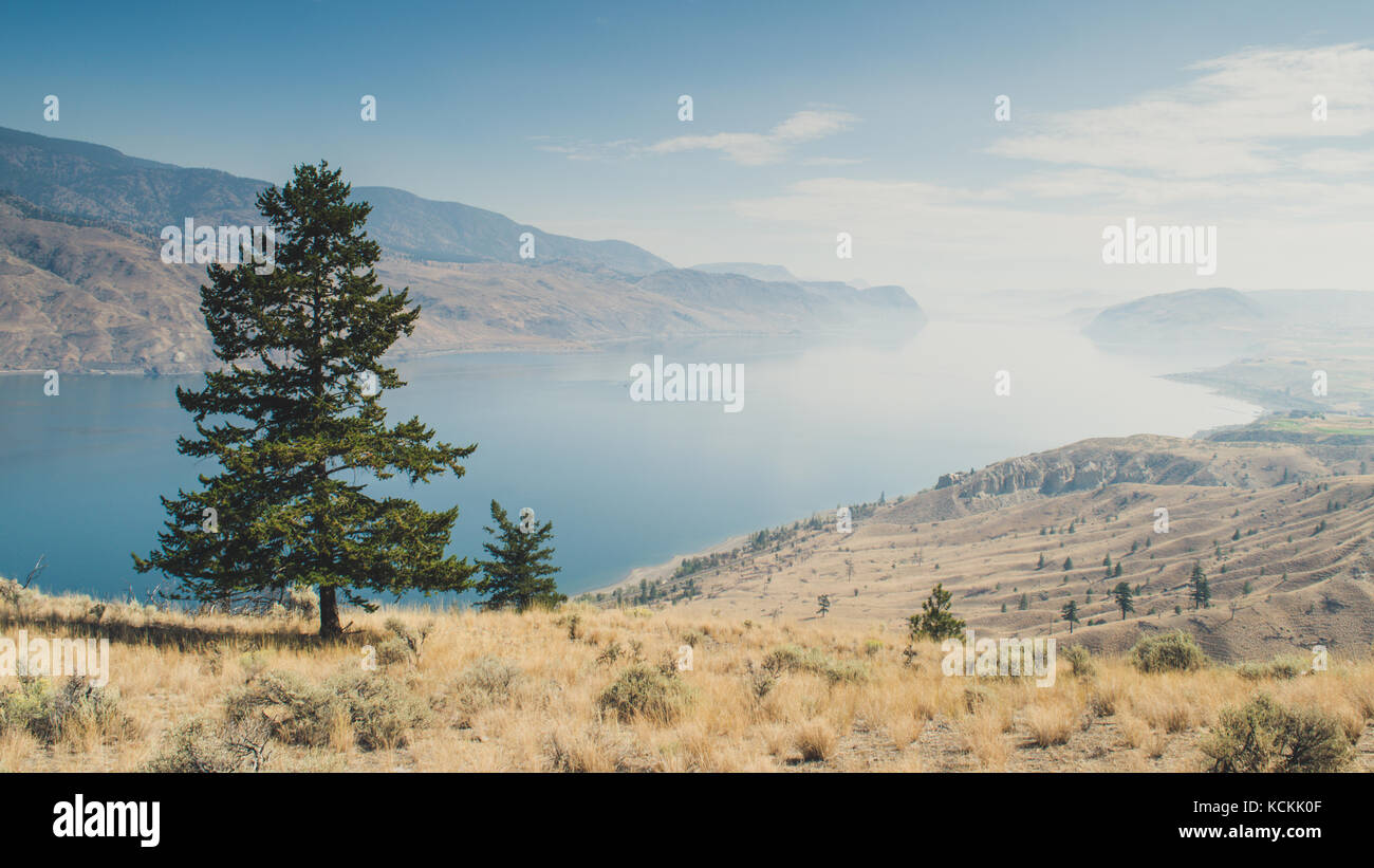 Il lago in kamloops Foto Stock