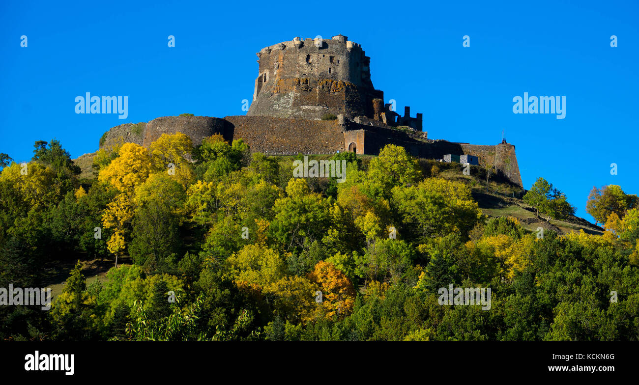 Chateau murol in Auvergne in Francia Foto Stock