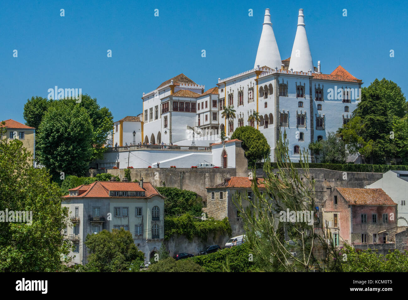 Palácio Nacional de Sintra, Sintra, Portogallo Foto Stock