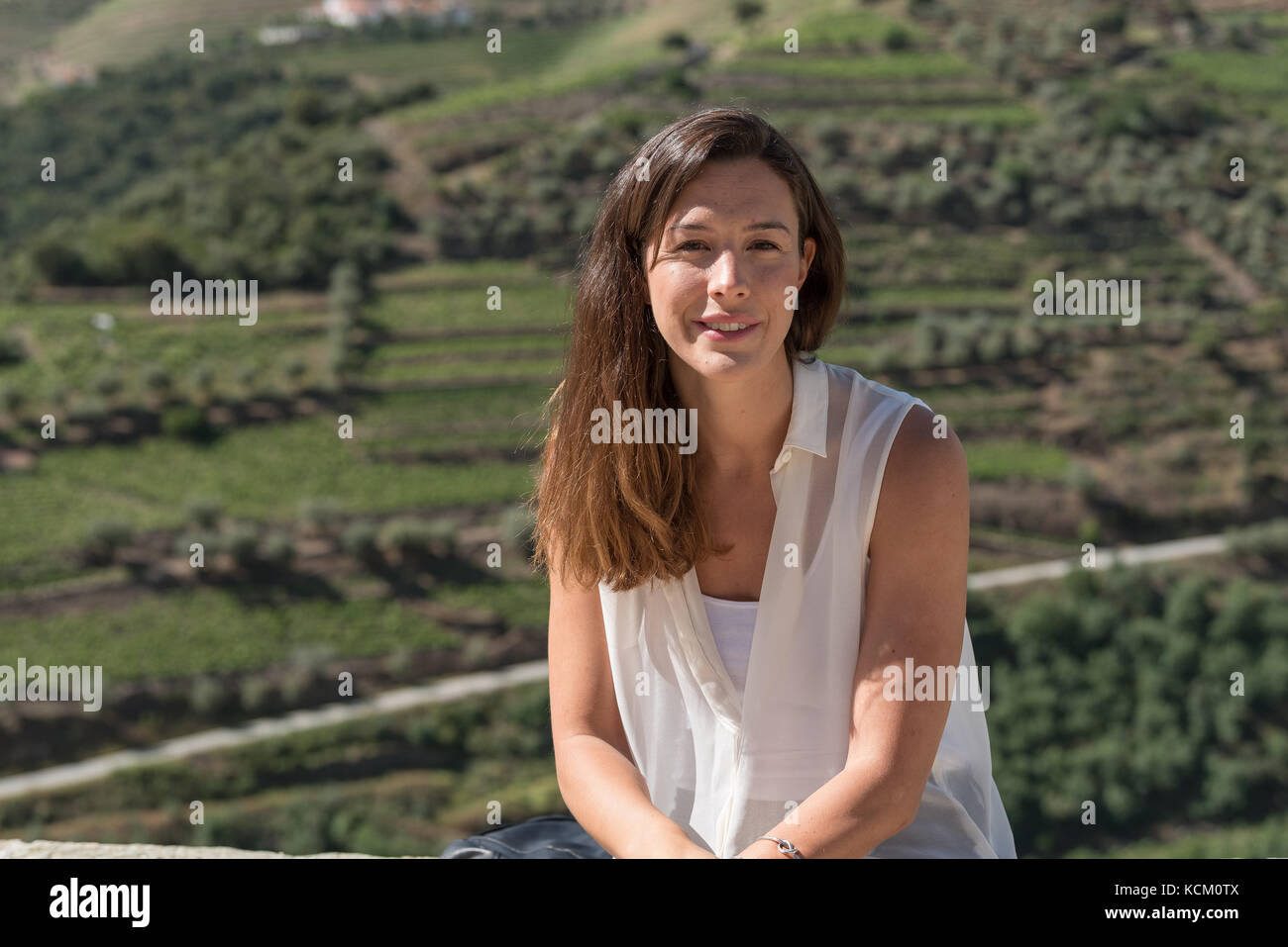 Francisca van Zeller, Quinta Dona Maria, Valle del Douro, Portogallo Foto Stock