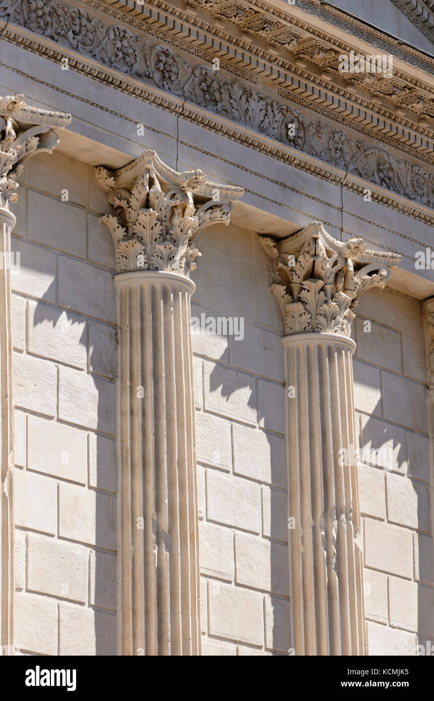 La Maison Carrée di Nîmes, Francia Foto Stock