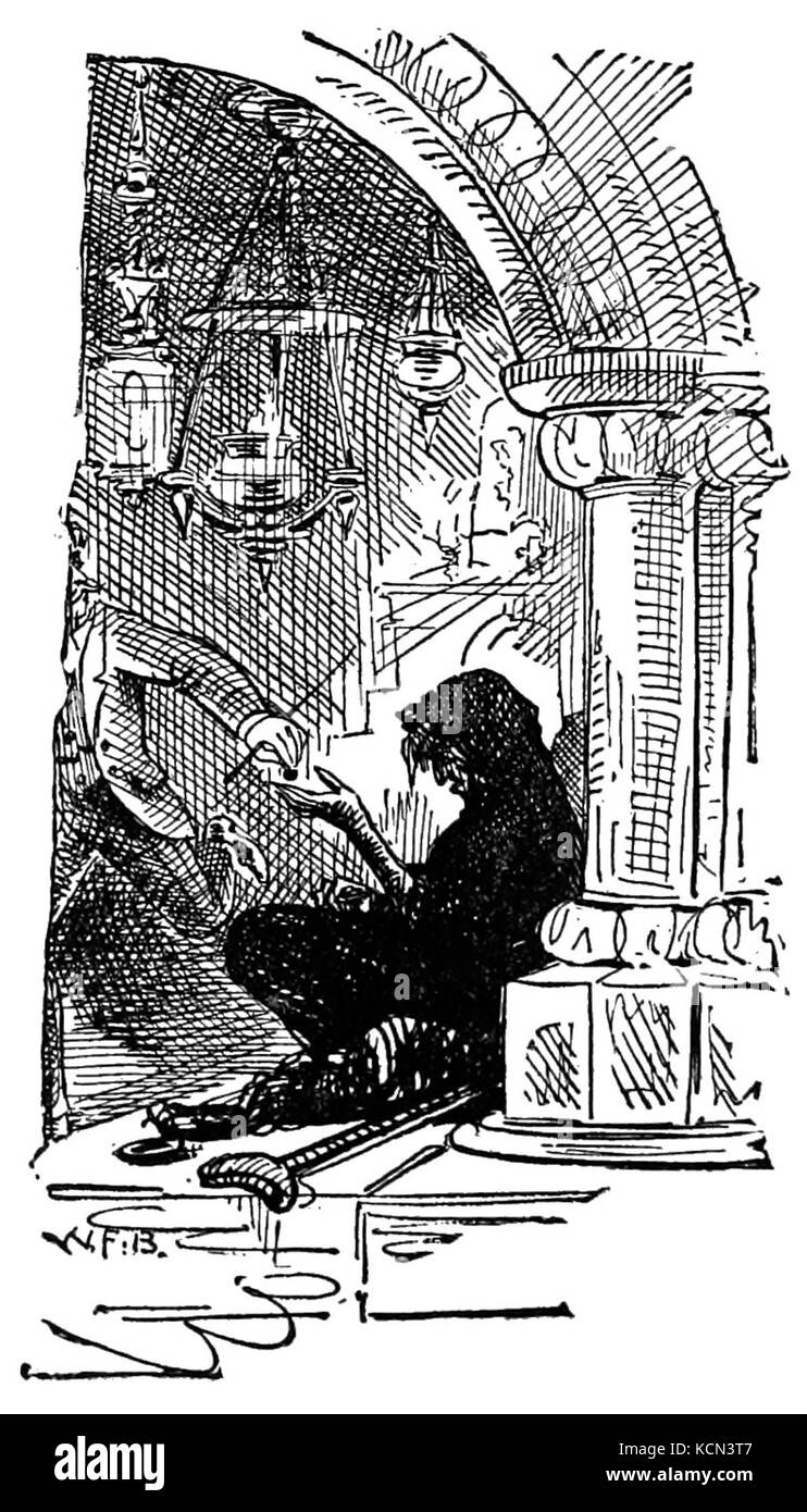 Un barbone all'estero 0574h Foto Stock