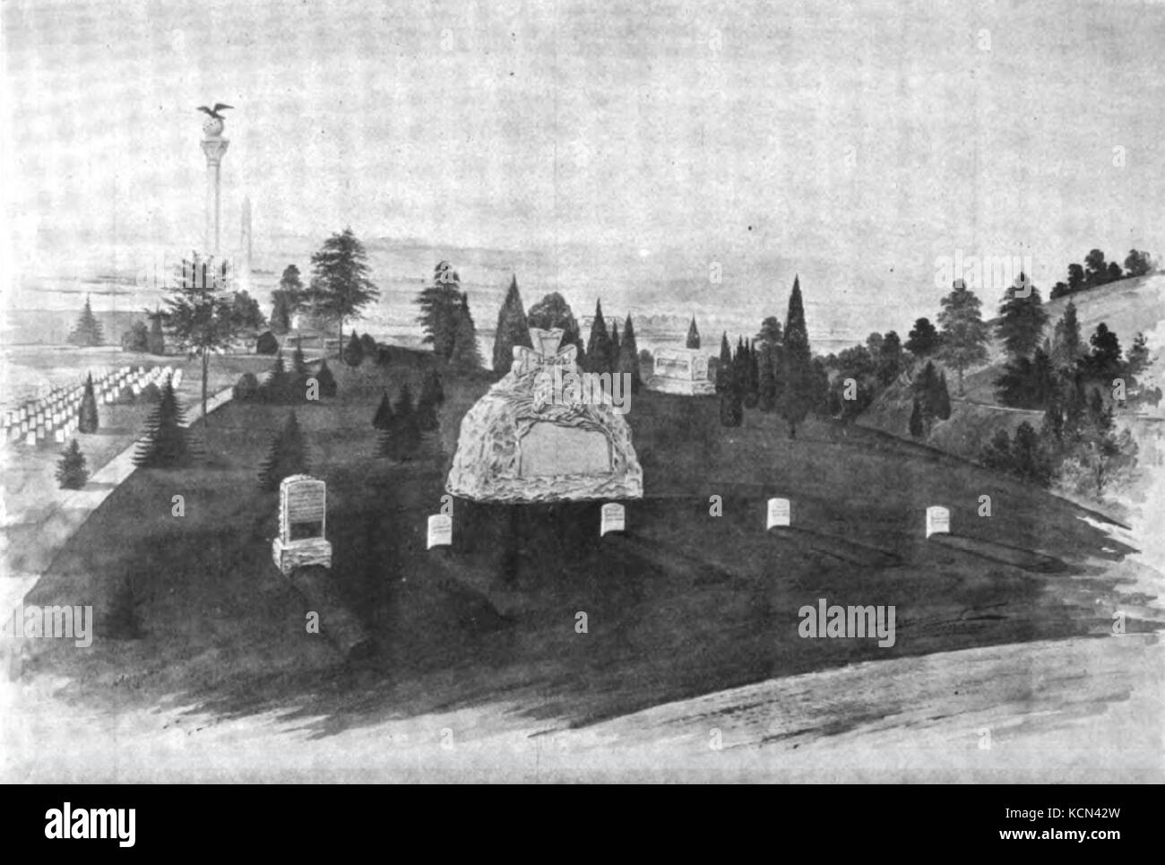 Barclay Brothers design vincente per lo spagnolo guerra americana infermieri Memorial Aprile 1905 Foto Stock
