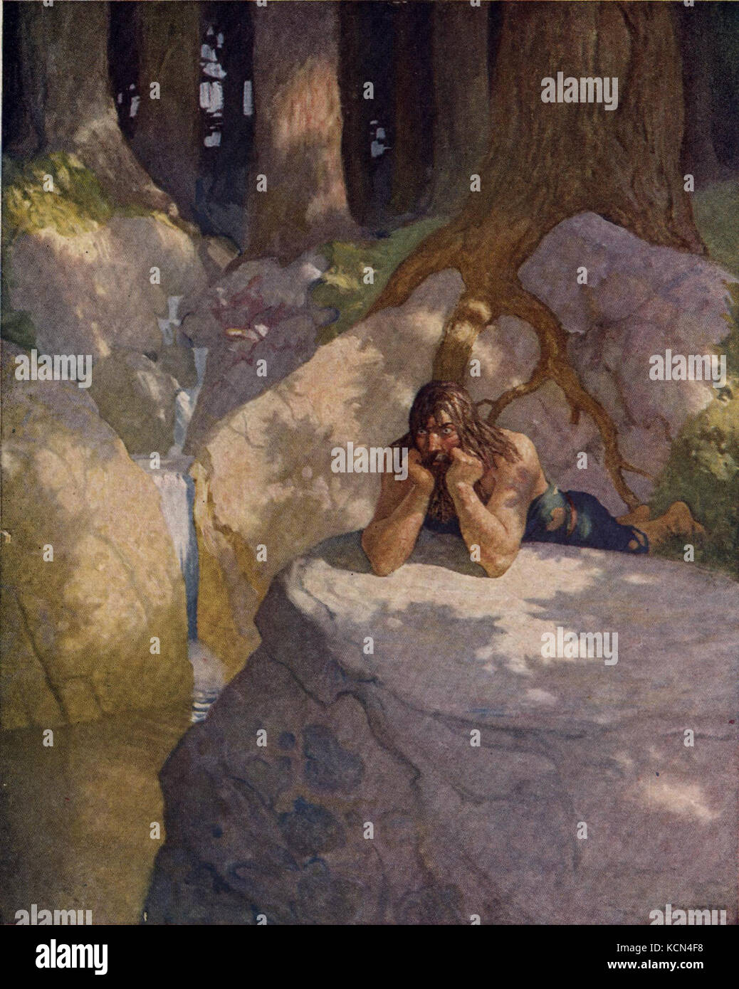 Ragazzi King Arthur N. C. Wyeth p52 Foto Stock