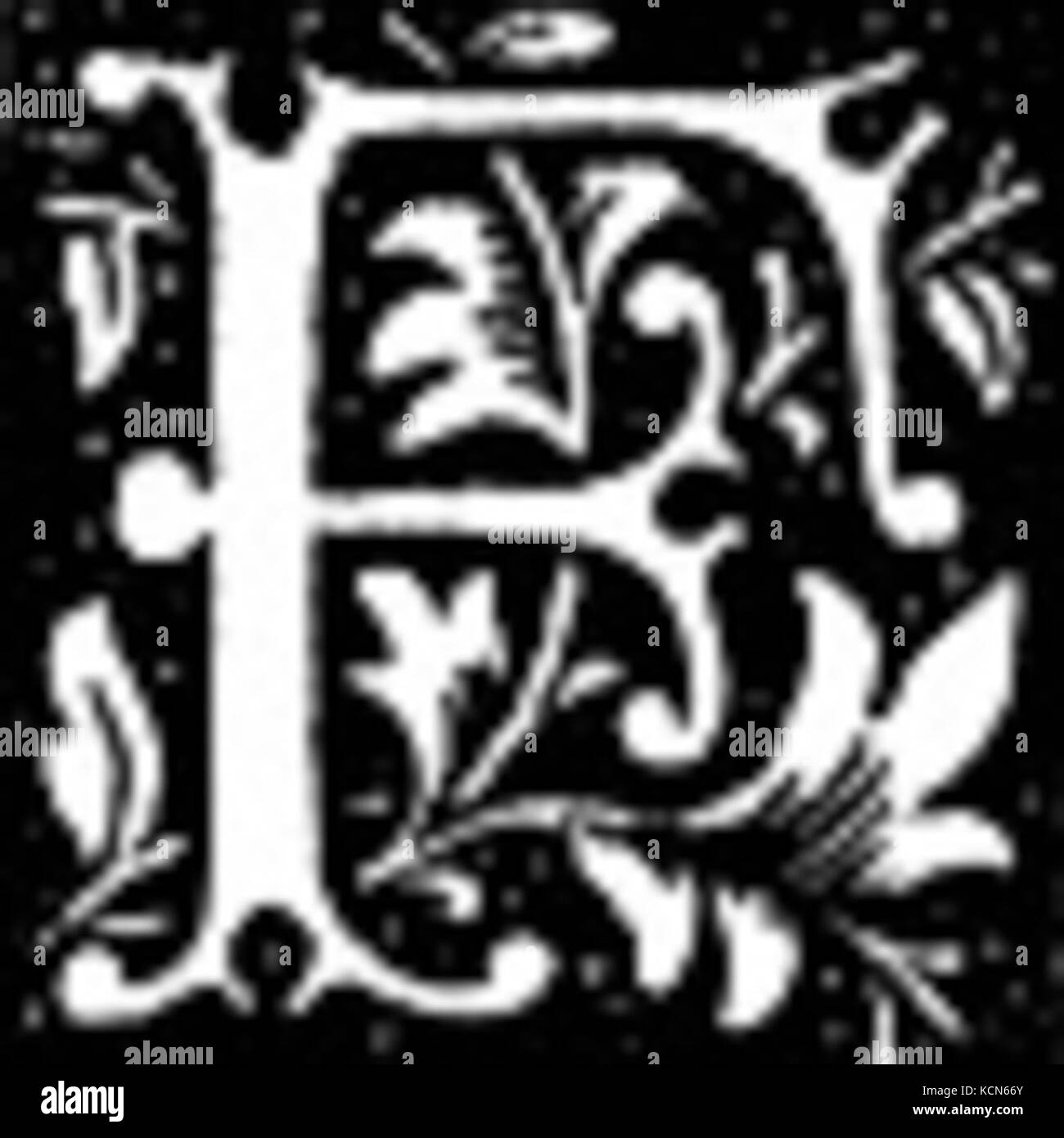 Fancy Drop PAC Lettera F Foto Stock