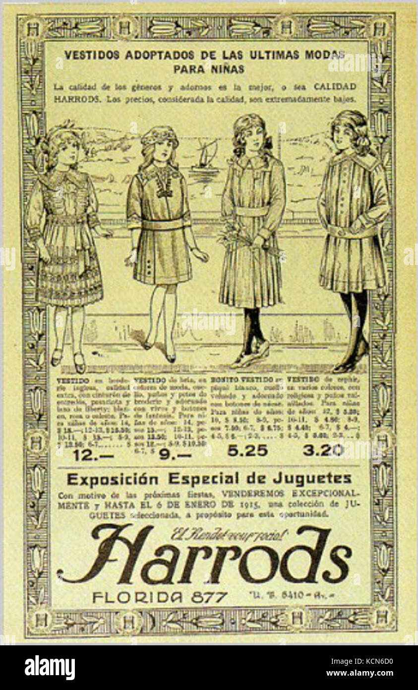 Harrods 1914 Foto Stock