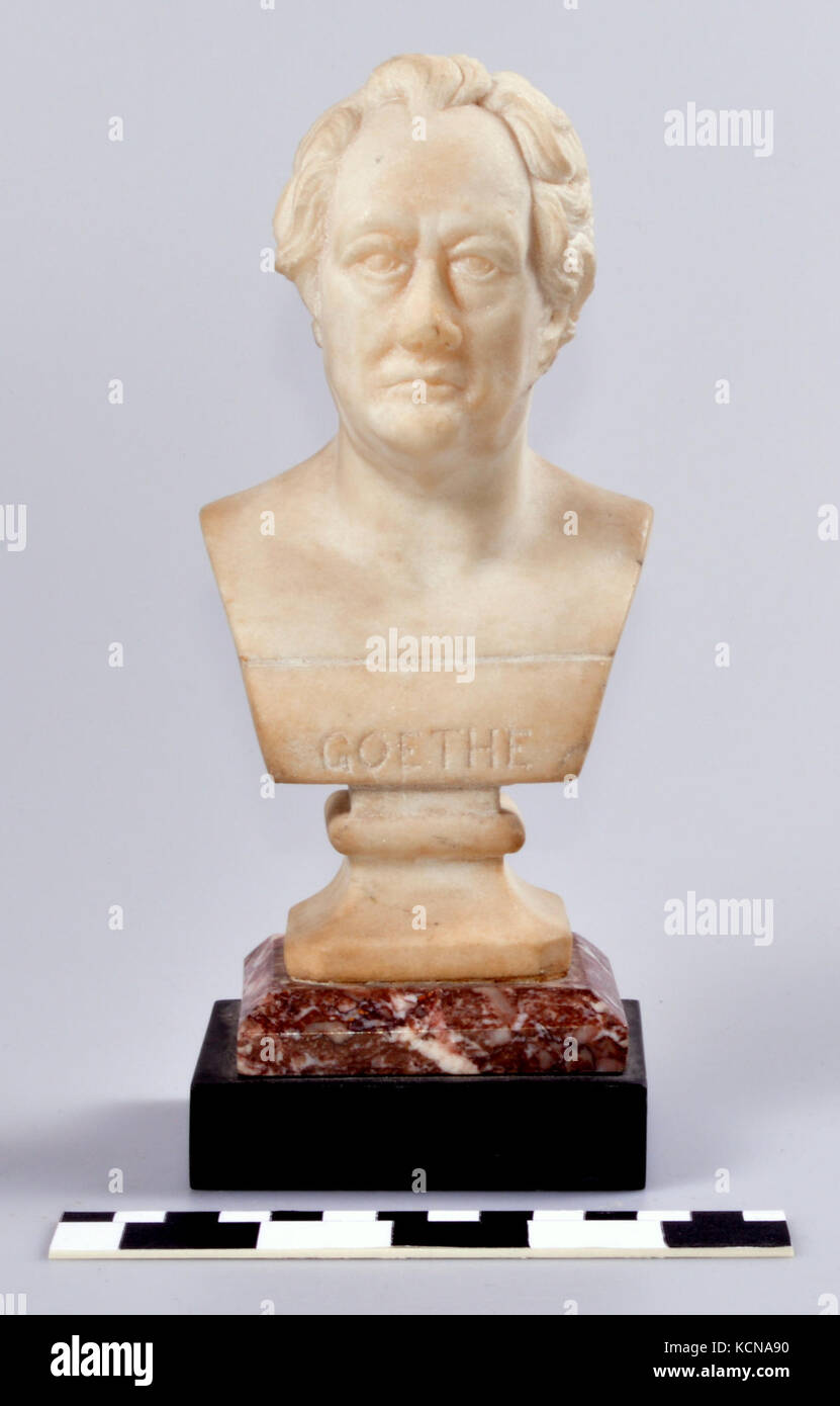 Busto di Johann Wolfgang von Goethe da Frank A. Seifert Foto Stock