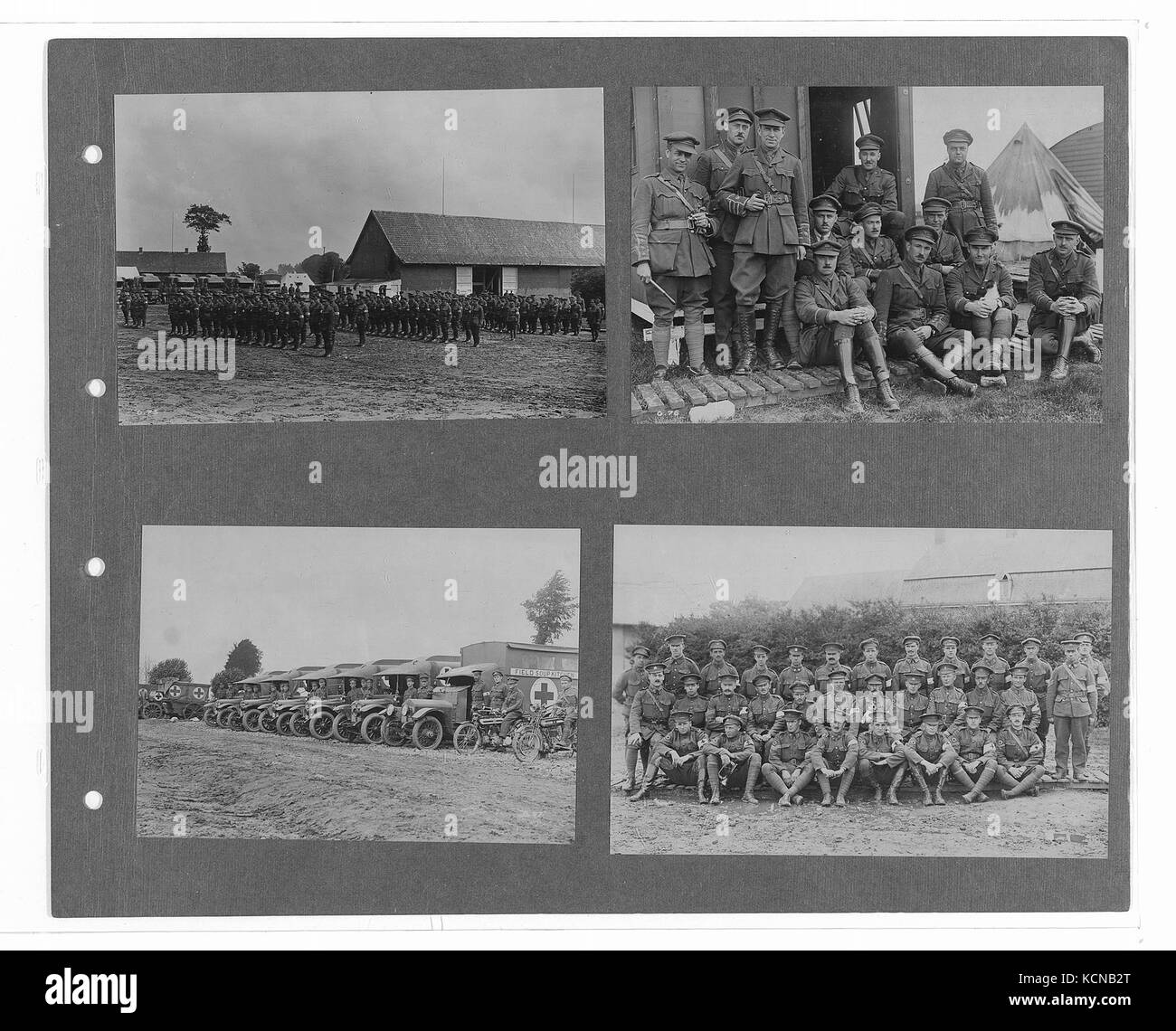 Canadian ufficiale di guerra fotografie (BL l.r.233.b.57.v1 f018r) Foto Stock