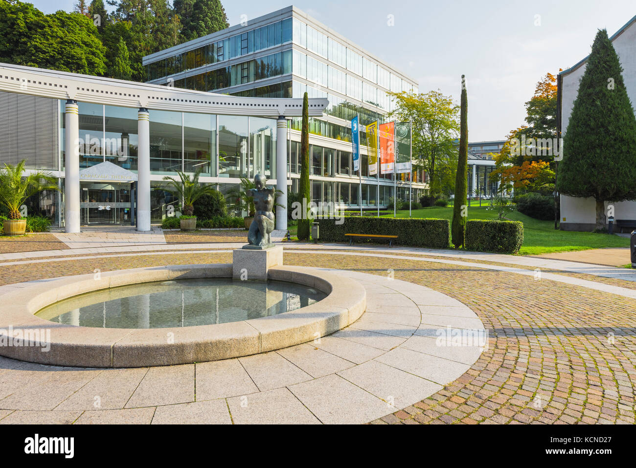 Ingresso principale delle Terme di Caracalla, Terme di Baden-Baden, Baden-Wuerttemberg, periferia della Foresta Nera, Germania Foto Stock