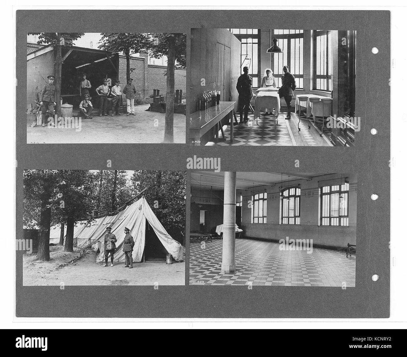 Canadian ufficiale di guerra fotografie (BL l.r.233.b.57.v1 f077r) Foto Stock