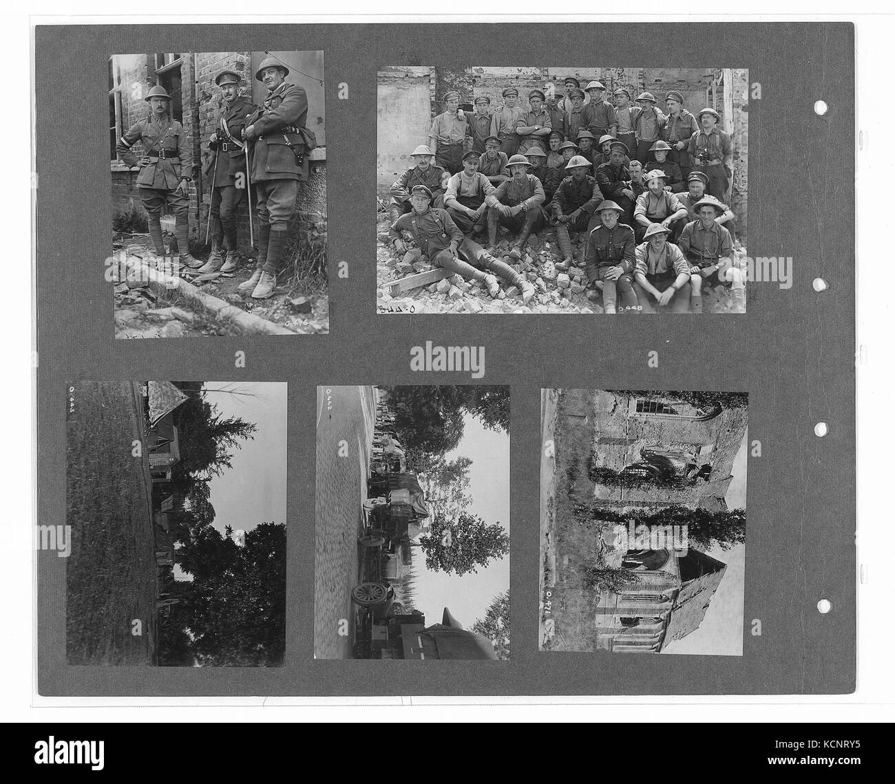 Canadian ufficiale di guerra fotografie (BL l.r.233.b.57.v1 f081r) Foto Stock