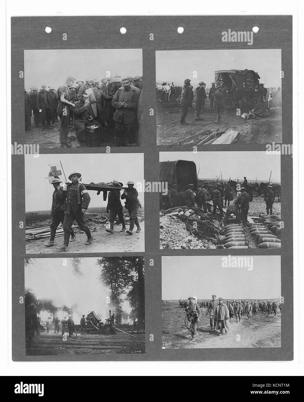 Fotografia ufficiale canadese della prima guerra mondiale che documenta le attività militari e il personale durante il conflitto. Foto Stock