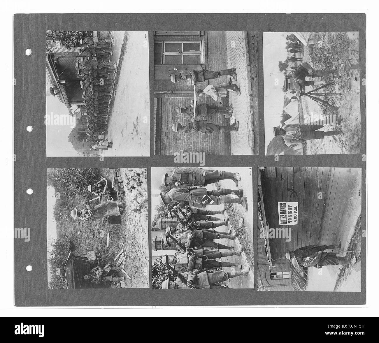 Canadian ufficiale di guerra fotografie (BL l.r.233.b.57.v3 f009r) Foto Stock