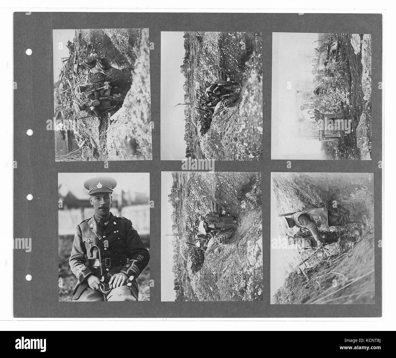 Canadian ufficiale di guerra fotografie (BL l.r.233.b.57.v3 f061r) Foto Stock