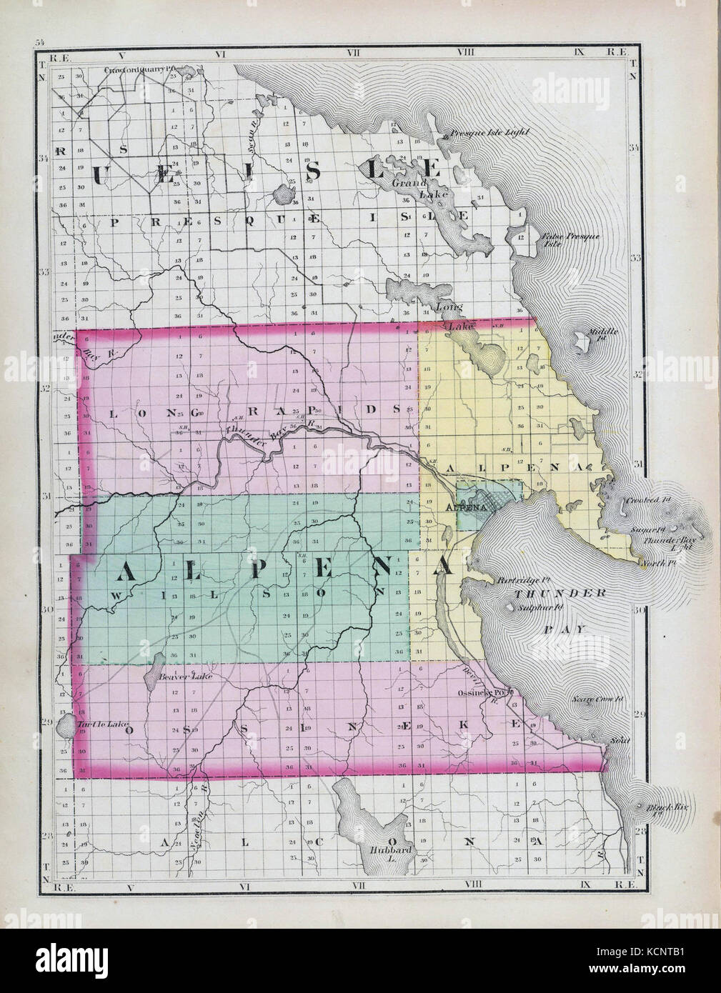Alpena County Foto Stock