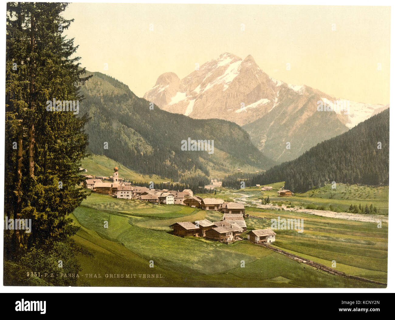 Fassathal (cioè, Fassatal), Gries e Vernel, Tirolo, Austro Ungheria LCCN2002711020 Foto Stock