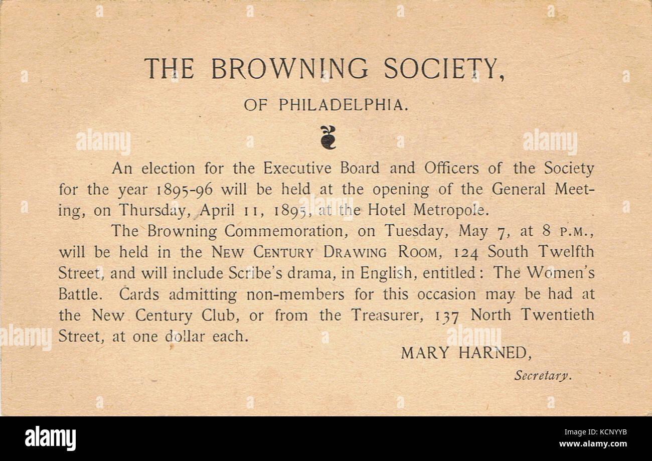 Società di doratura elezione invito Foto Stock