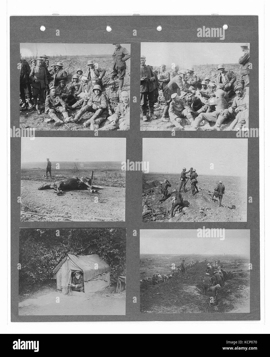 Canadian ufficiale di guerra fotografie (BL l.r.233.b.57.v2 f032r) Foto Stock