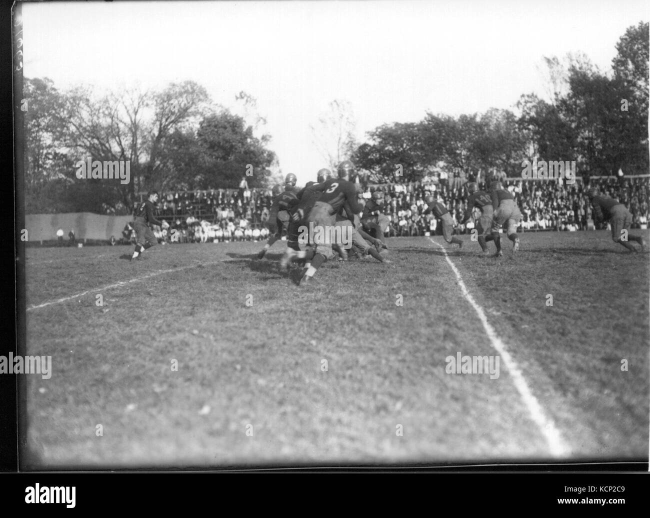 Azione a Miami Akron partita di football 1922 (3190738623) Foto Stock