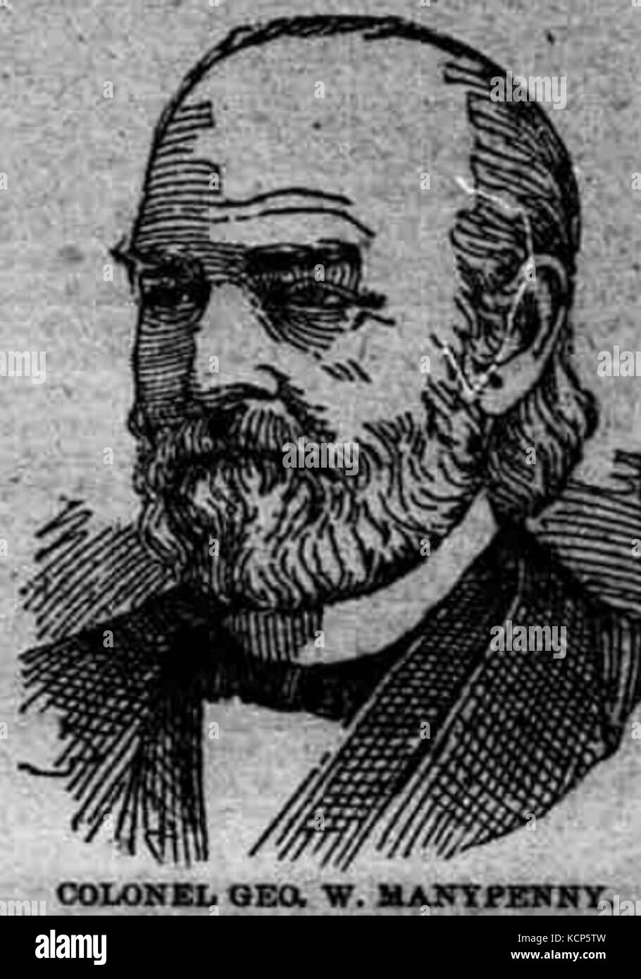 George W. Manypenny Foto Stock