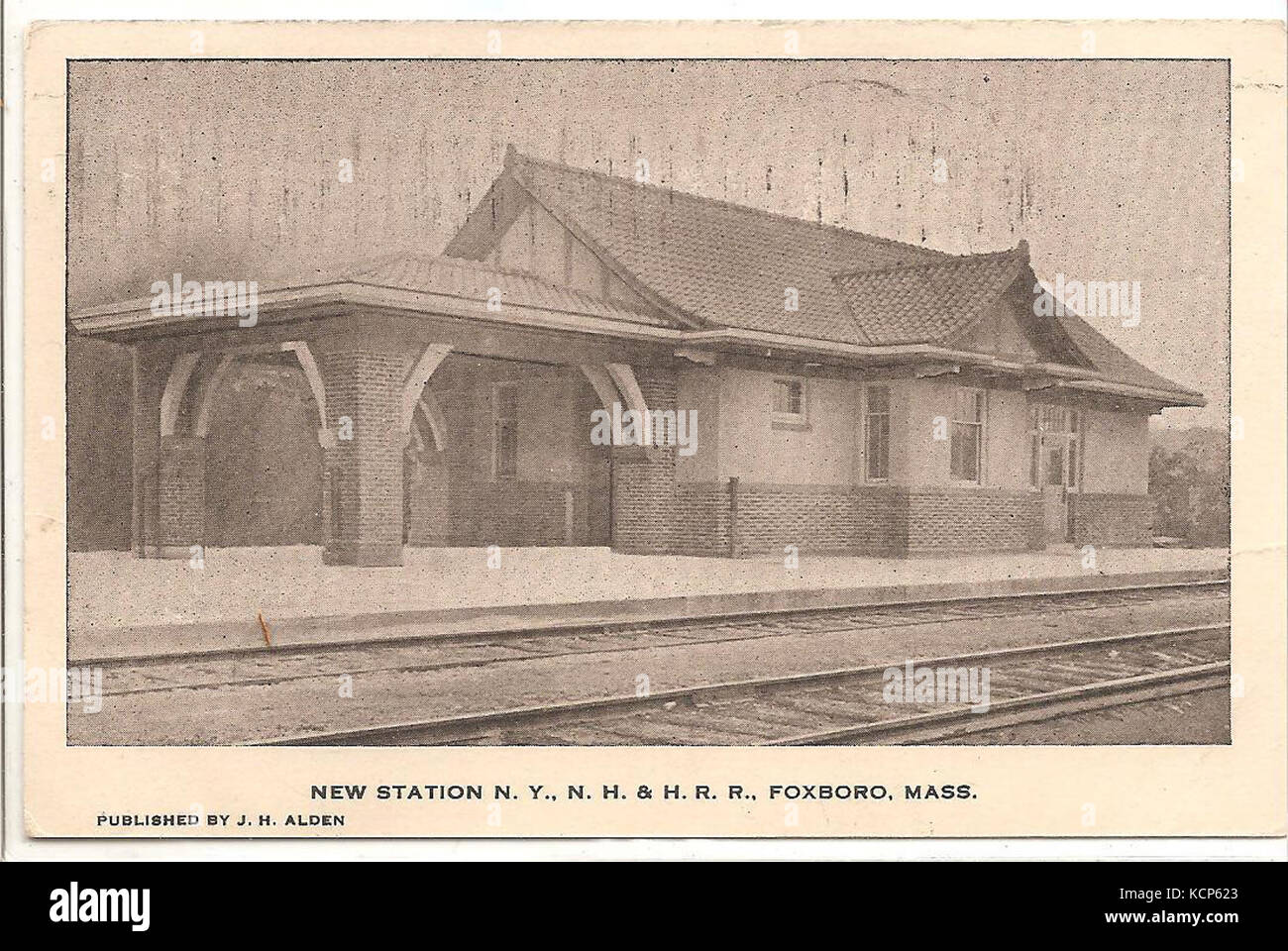 Foxboro station cartolina (1) Foto Stock