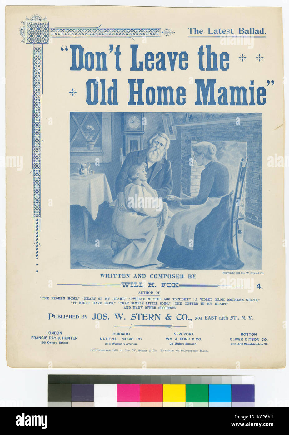 Questa immagine intitolata "non lasciare la vecchia casa, Mamie" della collezione NYPL Hades raffigura una scena o una figura storica, che riflette temi di partenza o di vita domestica in un periodo di tempo più vecchio. La fonte proviene dagli archivi della New York Public Library, che mostrano un pezzo significativo della loro collezione. Foto Stock