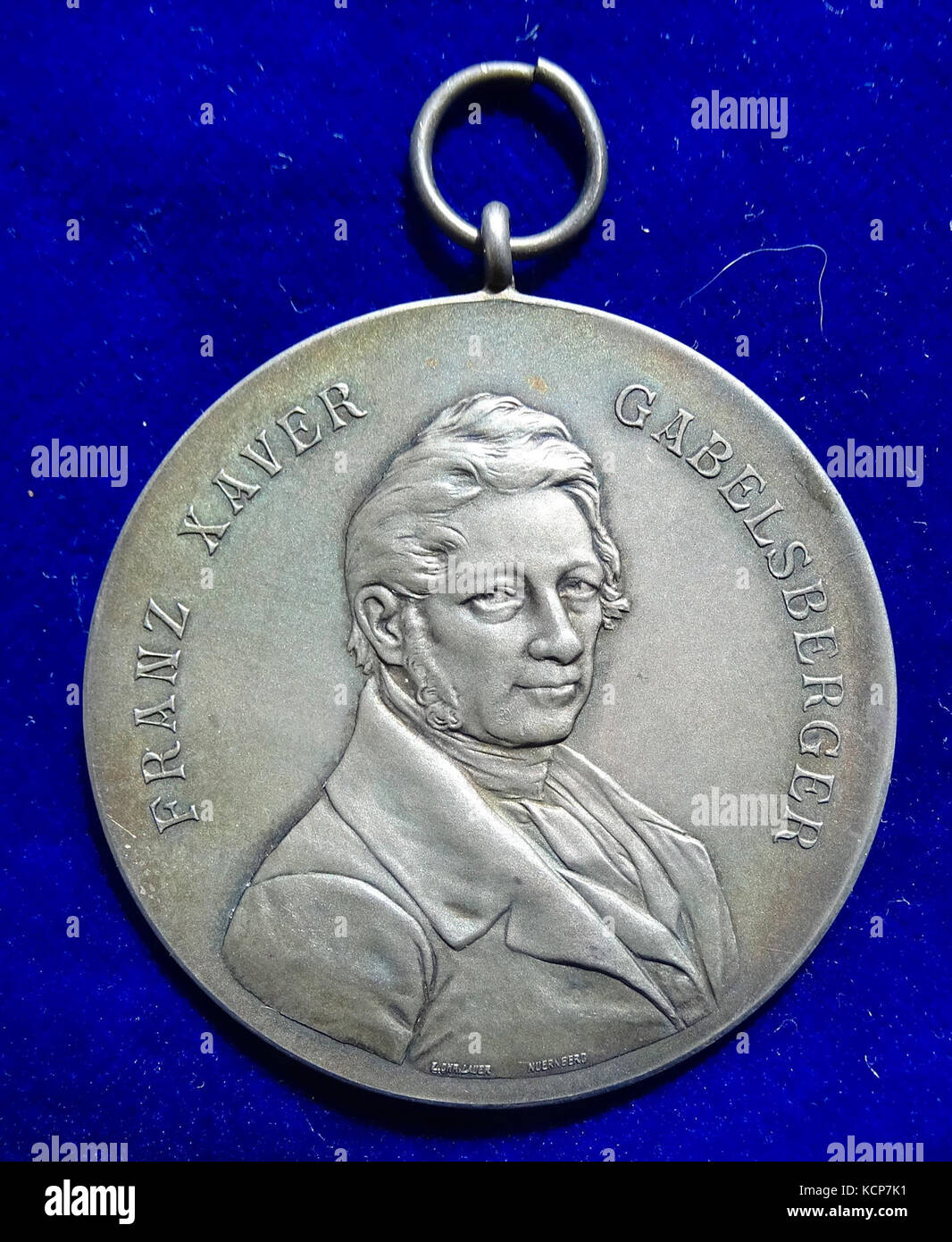 Gabelsberger stenografia Silver Award medaglia Foto Stock