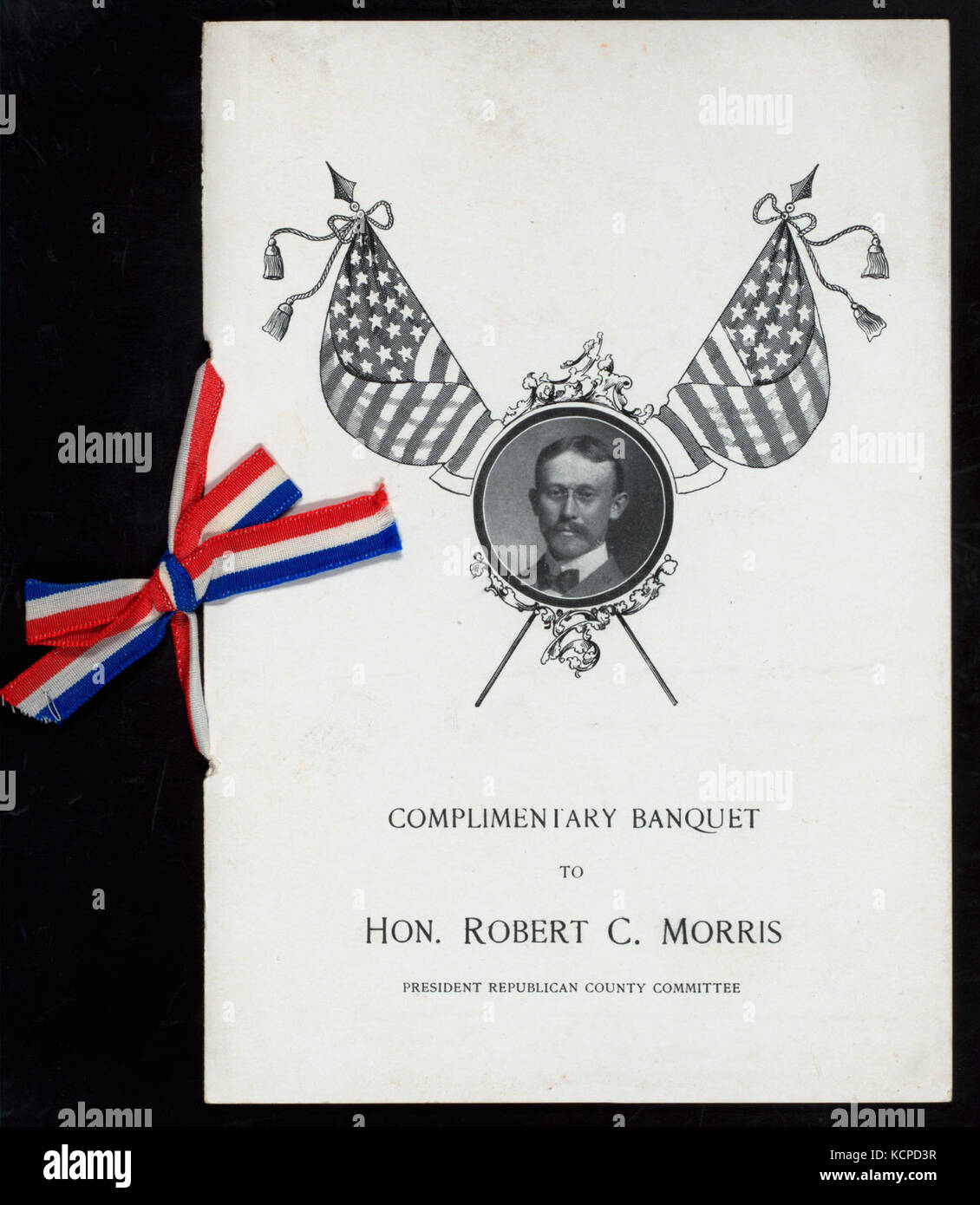 Gratuito per banchetti HON. ROBERT C. MORRIS,PRES. (Detenute da) repubblicano comitato distrettuale del 29esimo distretto di assemblaggio (a) SAVOY HOTEL.NY (Hotel) (NYPL ADE 275740 476839) Foto Stock