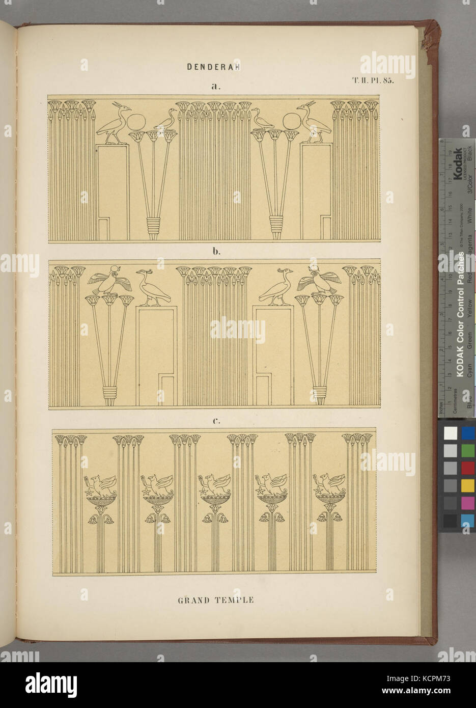 Denderah. Grande tempio (NYPL B16461786 1548014) Foto Stock