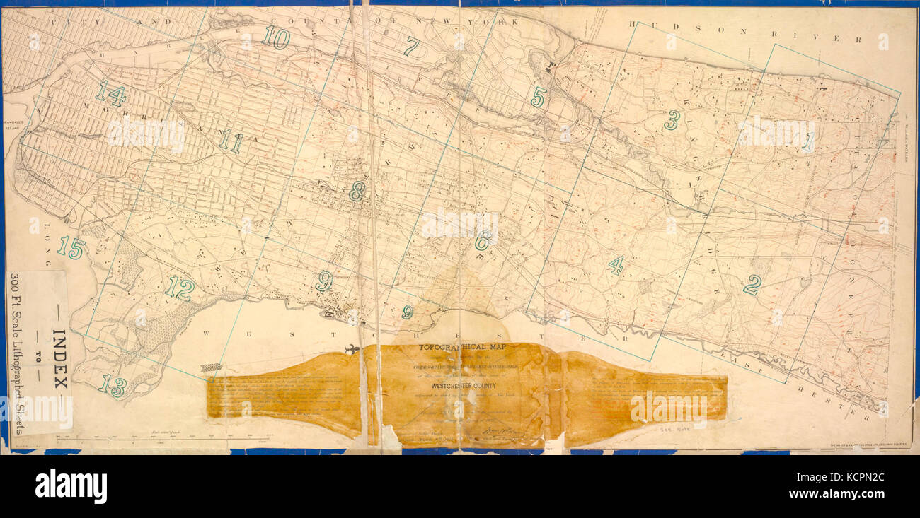 Bronx topografica indice del volume publ. 1873 Foto Stock