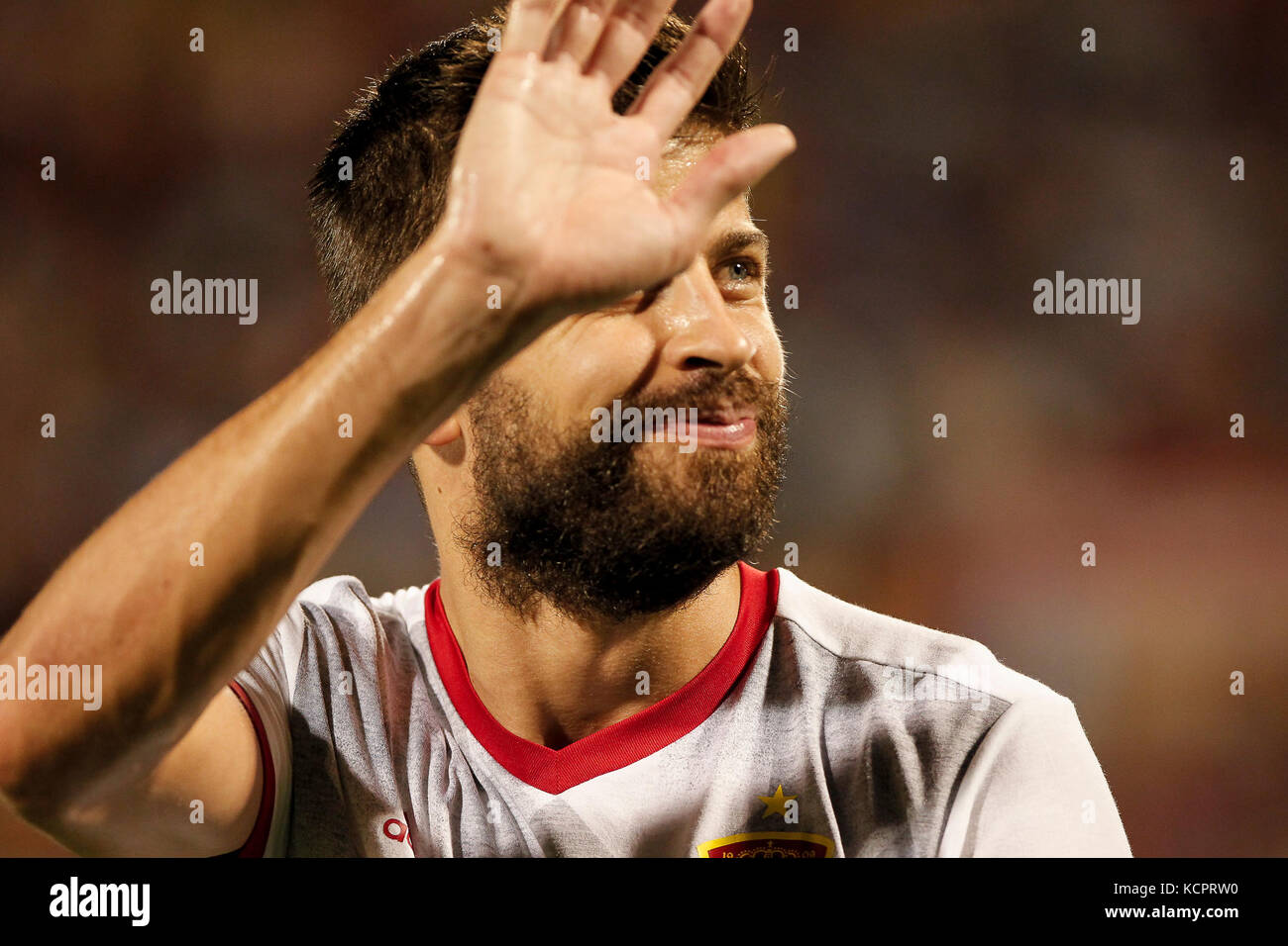 Alicante, Spagna. 06 ott 2017 world cup qualifier tra Spagna e albania corrispondono a jose rico perez stadium on Ottobre 06, 2017 credit: gtres información más comuniación sulla linea, s.l./alamy live news Foto Stock