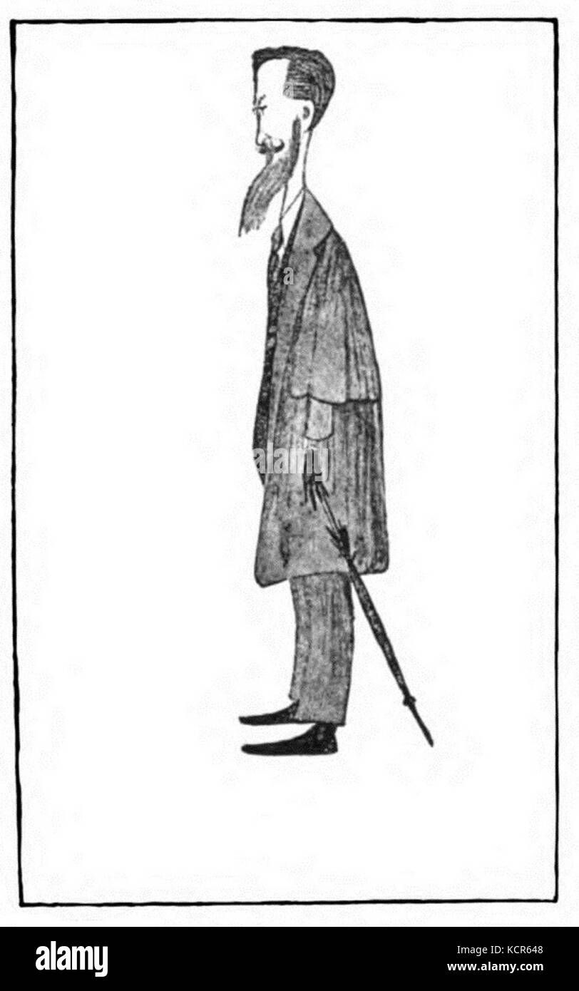 La caricatura di George Bernard Shaw Foto Stock