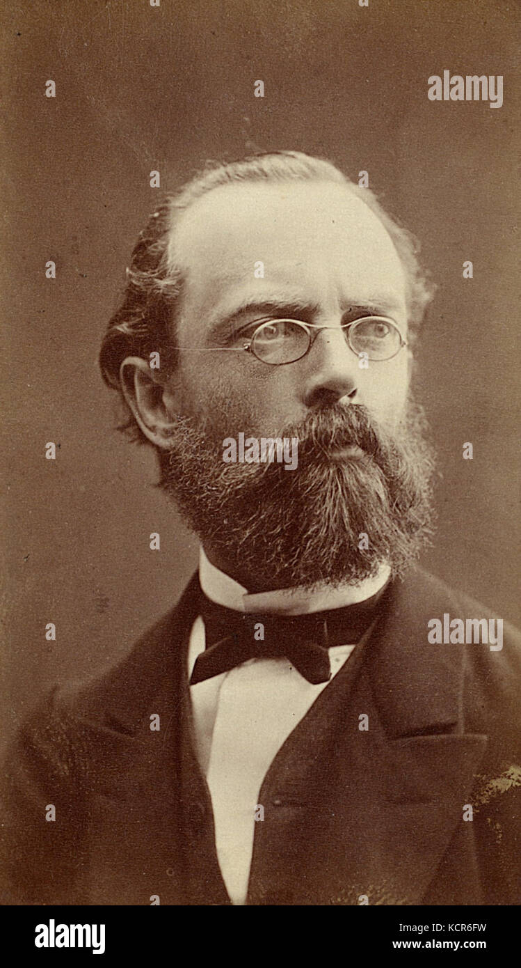 Questo ritratto di Gustav Anton Zeuner (1828-1907) della collezione ETH di Zurigo rappresenta la figura di spicco della matematica e della meccanica. Zeuner contribuì in modo significativo allo sviluppo dell'ingegneria meccanica e degli studi matematici. Foto Stock