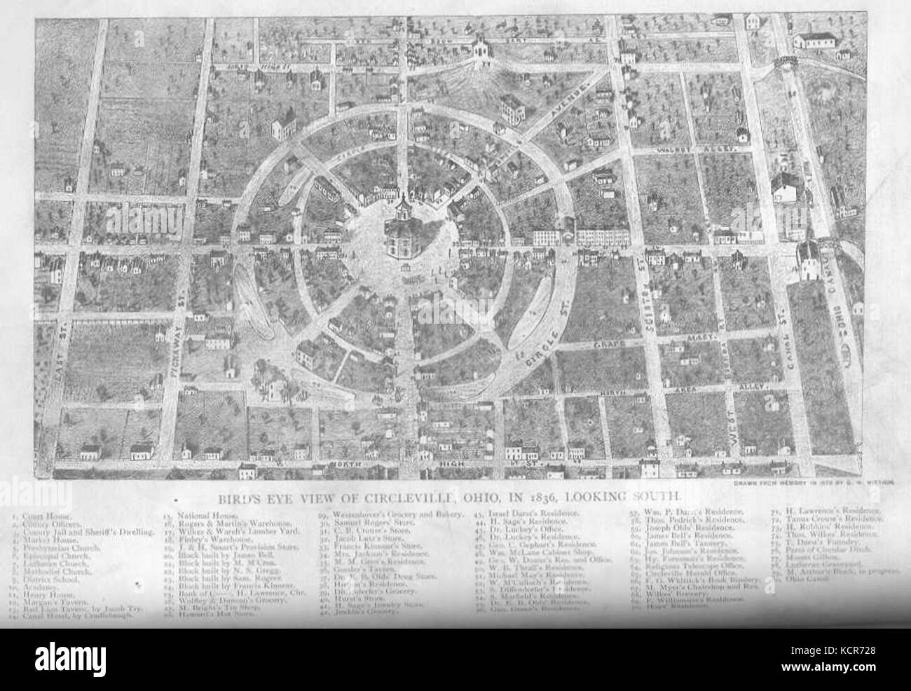 Mappa di circleville immagini e fotografie stock ad alta risoluzione