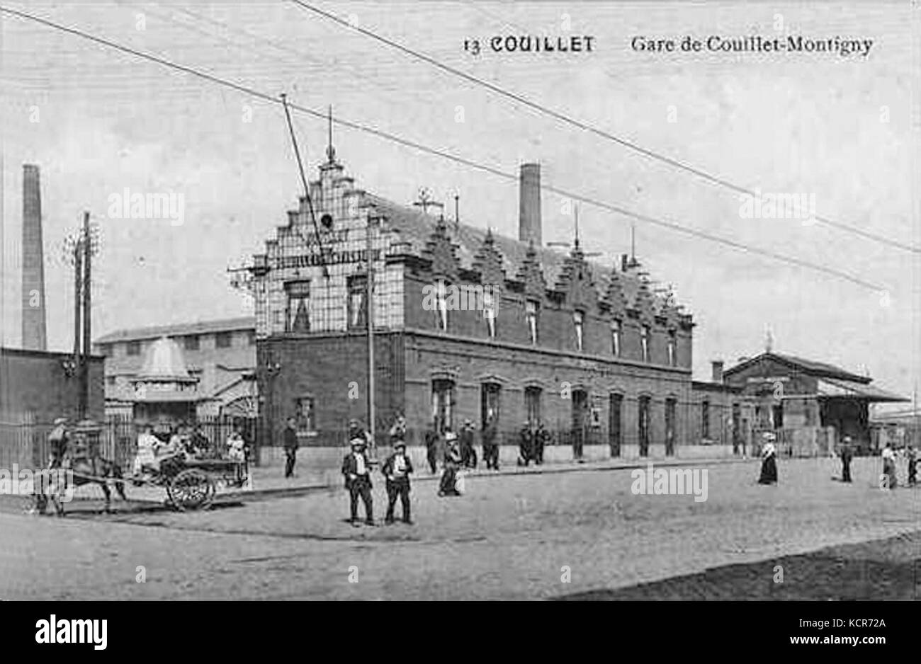 GareCouilletMontignies1900B Foto Stock