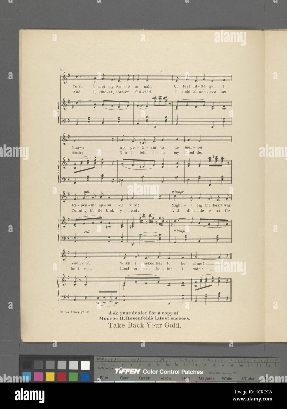 Una foto intitolata "Be ma Honey gal", archiviata nella collezione Hades della New York Public Library, catalogata per conservazione e studio. Foto Stock