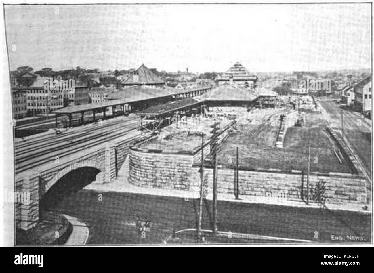 Stazione Brockton in fase di completamento Foto Stock