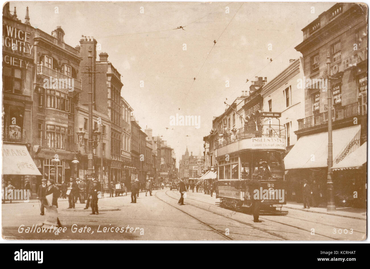 Gate Gallowtree Leicester c1917 Foto Stock