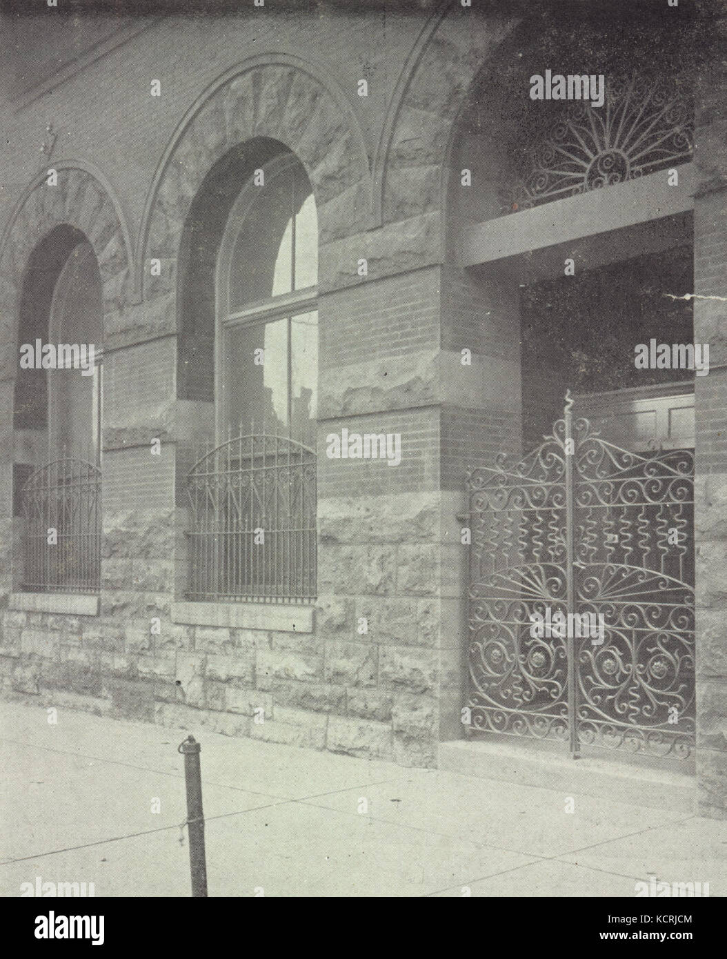 Columbia Brewing Company cancello di ingresso, angolo sud-est del ventesimo e Madison strade Foto Stock