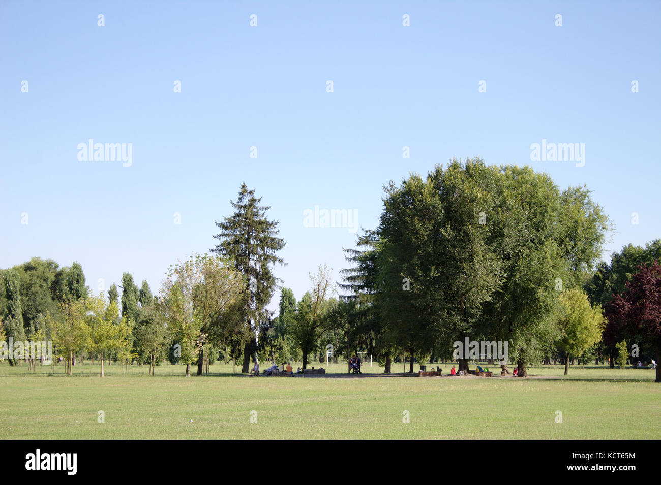 Parco Trenno di Milano, Italia, 2016. Il parco è dedicato ad Aldo Aniasi ed è uno dei più grandi parchi di Milano, nella periferia ovest. Foto Stock