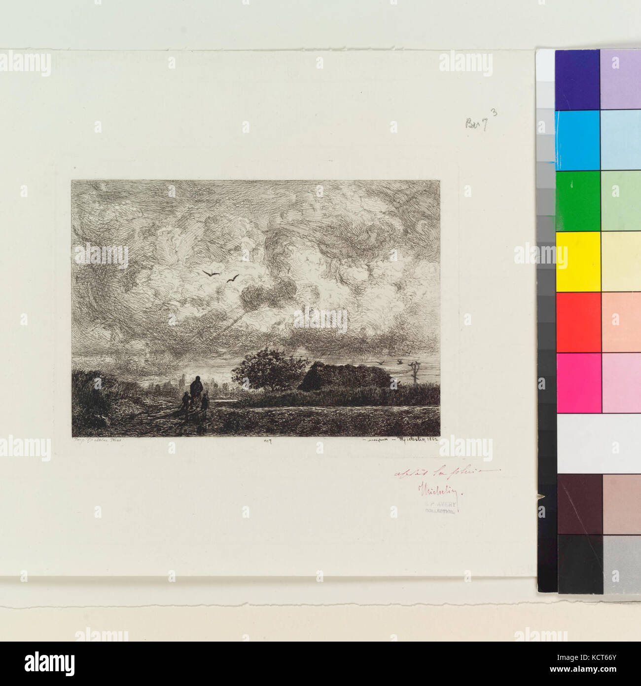 Apres la pluie (Montgeron) (3° membro) (NYPL B13474753 ps PRN 780) Foto Stock