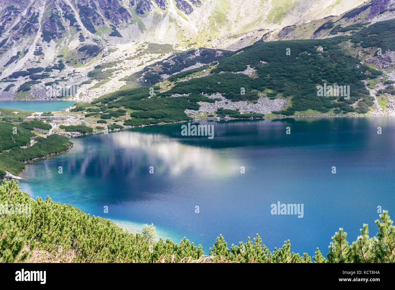 Alta montagna in Polonia. national park - Tatra. riserva ecologica. lago di montagna. Foto Stock