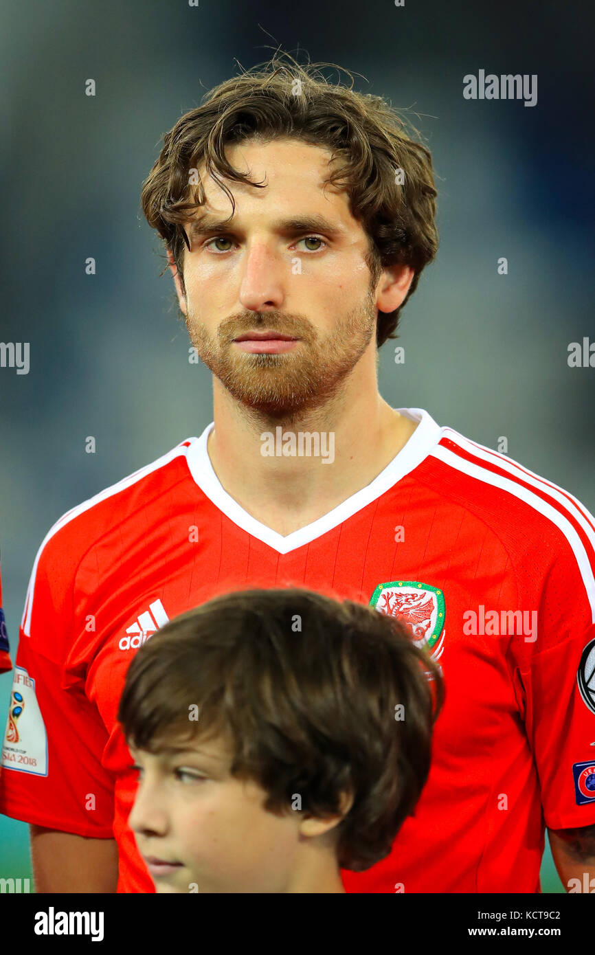 Joe Allen del Galles durante le Qualifiche della Coppa del mondo FIFA 2018, partita del gruppo D alla Boris Paichadze Dinamo Arena di Tbilisi. PREMERE ASSOCIAZIONE foto. Data immagine: Venerdì 6 ottobre 2017. Scopri la storia della Pennsylvania SOCCER Georgia. Il credito fotografico dovrebbe essere: Tim Goode/PA Wire. . Foto Stock