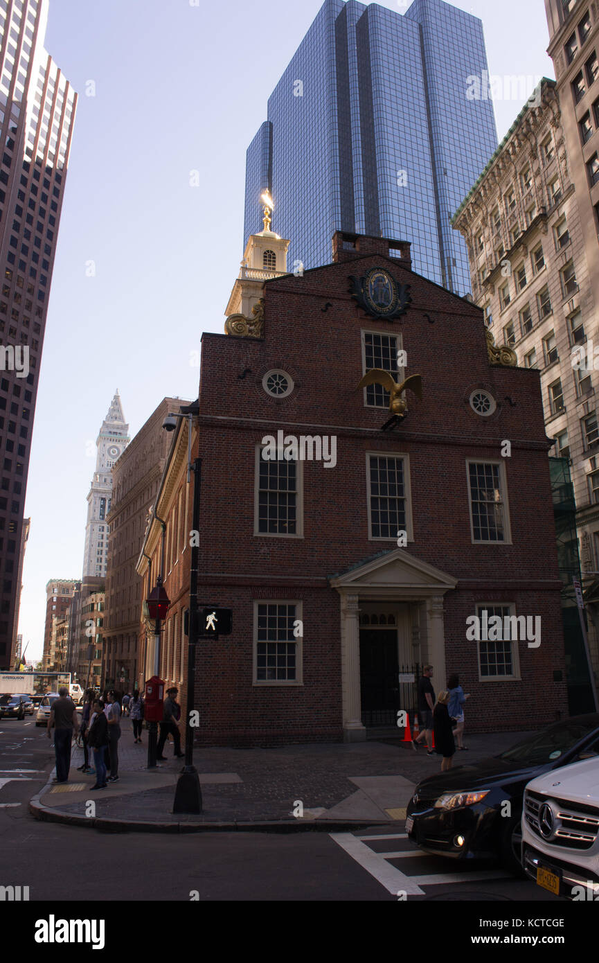 Old State House di Boston il 4 ottobre 2017 Foto Stock